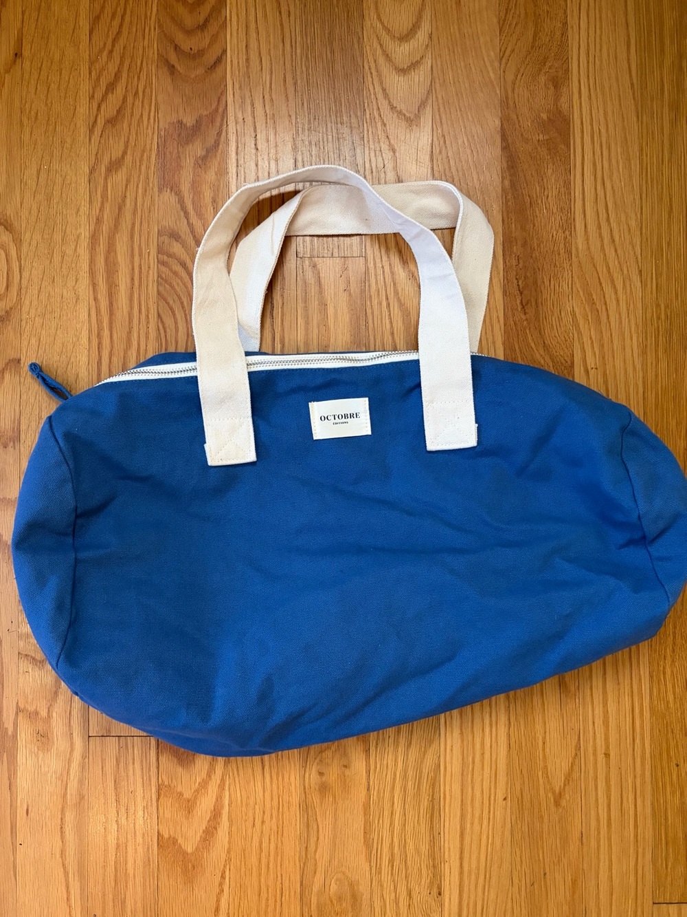 Octobre Editions Bowling Bag - Blue Duffel - Weekend Bag